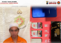 Sopir Miliki Sabu 4 Paket Ditangkap di Desa Banjarsari Kecamatan Angsana