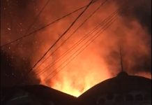 Api Hanguskan Bangunan Berisi Gas Elpiji di Teluk Tiram Banjarmasin