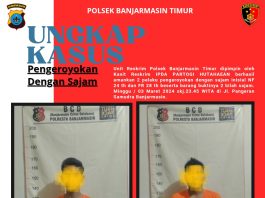 2 Pelaku Pengeroyokan Pakai Sajam Warga Sungai Andai Diringkus Polisi