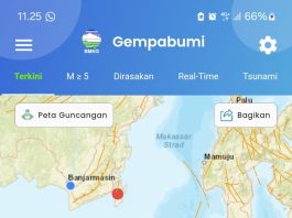 BREAKING NEWS Gempa Bumi di Tanah Bumbu dan Kotabaru