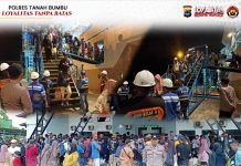 Jaga Kamtibmas, Polres Tanah Bumbu Amankan Pemudik Lebaran di Pelabuhan Samudera Batulicin