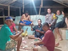 Bhabinkamtibmas Desa Tanjung Semalantakan Gelar Pengecekan Rutin ke Warga