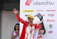 Pembalap Indonesia Adenanta Putra Raih Podium Kedua