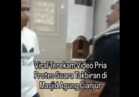 Ngaku Muslim, Seorang Pria Protes Pengurus Masjid karena Merasa Terganggu Suara Takbiran