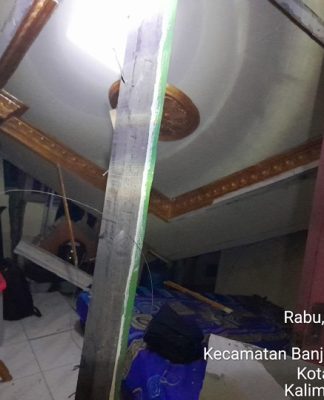 Penjelasan BPBD Banjarmasin Terkait Rumah Ambruk di Kuin Cerucuk