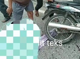 Gamis Terlilit Rantai Motor di Jalan Pangeran Antasari, Korban Luka di Kepala