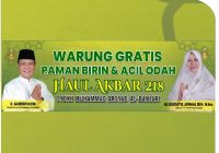Warung Gratis Paman Birin dan Acil Odah di Haul Datu Kelampayan