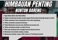 Dilarang Nyalakan Flare Saat Nonbar Timnas U-23 Indonesia di Murjani