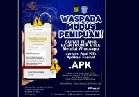 Masyarakat Diingatkan Waspadai Kiriman Surat Tilang ETLE via WA Format APK
