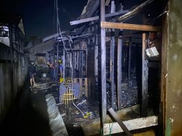 Malam Takbiran, Bedakan Lima Pintu di Gang Manunggal Raya Hangus Terbakar