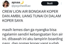 Viral Koper Penumpang Lion Air Tujuan Banjarmasin Dibobol