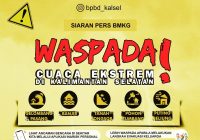 BPBD : Waspada Cuaca Ekstrem Landa Kalsel
