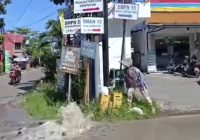 Diduga Pipa PAM Bandarmasih Bocor di Jalan HKSN