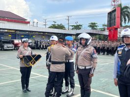 Polrestabes Banjarmasin dan Ratusan Personel Gabungan Siap Amankan Lebaran 2024