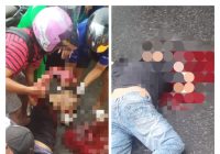 BREAKING NEWS: Laka Lantas Dekat Pasar Batuah Banjarmasin, Korban Berlumuran Darah