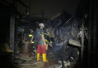 9 Rumah Terbakar di Kebakaran Gang Kenari Jalan Veteran Banjarmasin