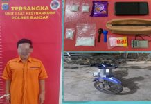 Miliki Dua Paket Sabu, Polres Banjar Amankan AA di Jalan Gubernur Soebardjo