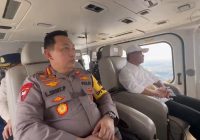 Kapolri, Menko PMK, Menhub dan Panglima TNIPantau Arus Balik dari Udara