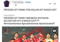 Dicurangi, Kabarnya Timnas Indonesia U-23 Pilih Keluar AFF dan Masuk EAFF? Hoaks!