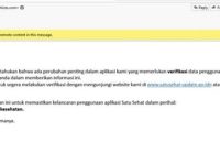 Waspada Modus Penipuan Mengatasnamakan SATU SEHAT Dikirim via Email