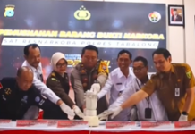 Sabu Lebih 1 Ons Dimusnahkan Polres Tabalong