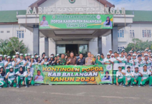 Bupati Abdul Hadi Lepas 76 Atlet Pelajar Balangan ke Ajang Popda 2024 Kalsel di HSS