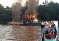Tugboat Meledak di Rangga Ilung, Sejumlah ABK Alami Luka Bakar