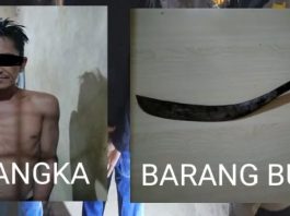 Pria Mengamuk Bawa Parang di Sungai Sipai Martapura Diamankan Polisi