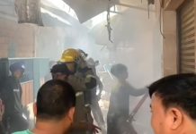 Kebakaran Toko di Seberang CBS Martapura