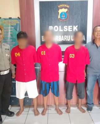 Buruh dan Sopir Diamankan Saat Asyik Main Domino di Gang Keluarga Loktabat Utara
