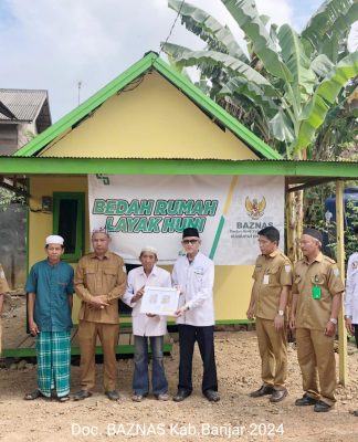 Miliki Rumah Baru, Hidayatullah Senang Rumah Lamanya Dibedah oleh BAZNAS Banjar