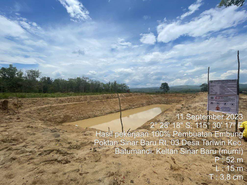 3052024_Salah satu emabung yang telah dibangun Pemkab Balangan tahun lalu. (wartabanjar.com - Ist. MC Balangan)