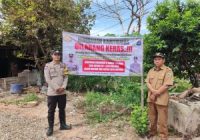 Polsek Banua Lawas Pasang Spanduk Larangan Menyetrum Ikan di 2 Desa