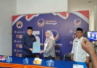 Lisa Halaby Ramaikan Pilwali Banjarbaru, Serahkan Berkas ke Nasdem dan Golkar