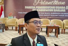 Pesan Ketua KPU Banjar di Pelantikan Anggota PPS
