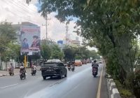 Hati-hati! Oli Tumpah di Ahmad Yani Km 4 Banjarmasin Dikhawatirkan Membahayakan Pengguna Jalan