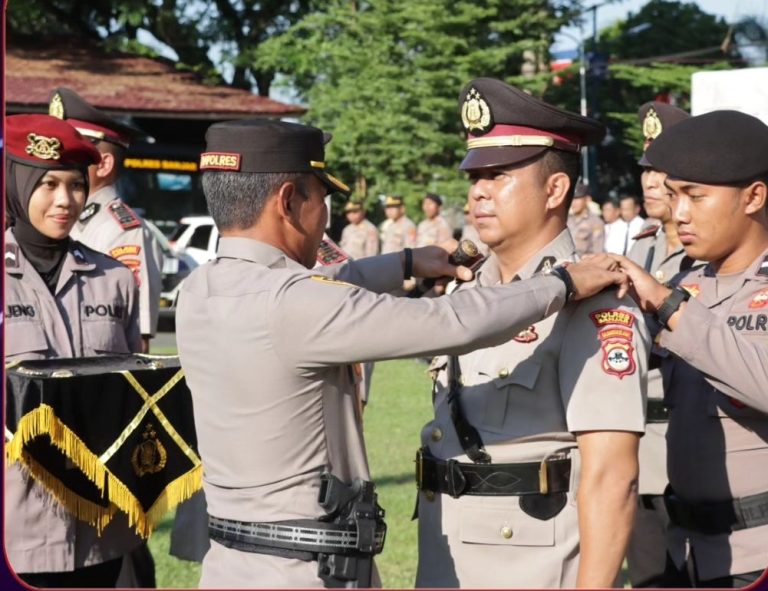 Kapolres Banjar Pimpin Sertijab, Jabatan Kasat dan Kapolsek Berganti