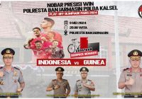 Polresta Banjarmasin Siapkan Doorprize di Nonbar Timnas U-23 Indonesia vs Guinea