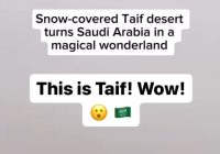 Beredar Video Kota Ta'if di Arab Saudi Badai Salju, Netizen: Kiamat Sudah Dekat
