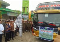 150 Jemaah Calon Haji Keloter 7 Asal Barito Selatan Bertolak ke Embarkasi Haji Banjarmasin