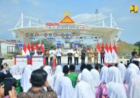 Presiden Jokowi Resmikan Jalan Tol Bangkinang-Koto Kampar