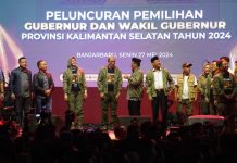 Ketua KPU RI Bersama Gubernur Kalsel Resmi Luncurkan Pemilihan Gubernur dan Wakil Gubernur Kalsel
