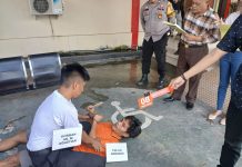 Rekonstruksi Pembunuhan di Kuin Cerucuk, Armando Peragakan 13 Adegan