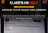 Cek Fakta Kasus Pembunuhan Vina Dihentikan Kapolri