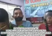 Pelaku Orderan Fiktif Diserbu Ojol Banjarmasin