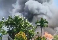 Dua Rumah Hangus dalam Kebakaran di Desa Pengambau Hilir Luar HST