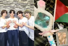 Viral Aksi KPoper Sebarkan Merchandise Bendera Palestina di Konser TXT di AS
