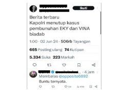 Kasus Pembunuhan Vina Di-Stop? Yang Bener Aja