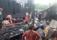Ditinggal Penghuninya ke Pengajian, 2 Rumah di Desa Telaga Itar Kelua Hangus Terbakar
