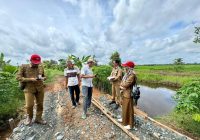 Dinas PUPR Kalsel Pantau Pembangunan Jaringan Air di Batola